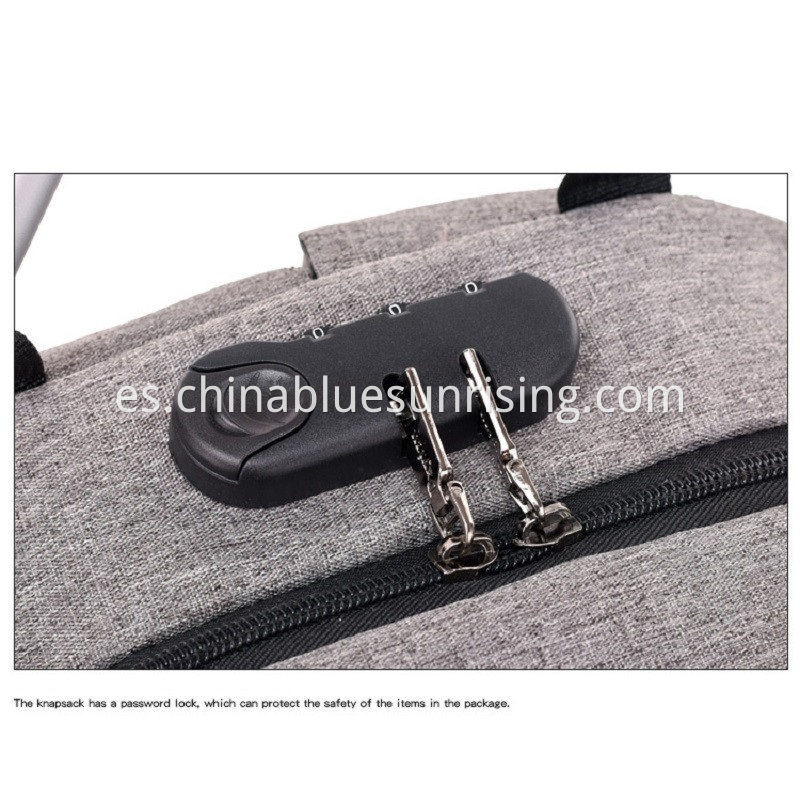 Hot Sale Unisex USB Rechargeable Backpack School Travel Double Shoulder Bag Zipper Bag 